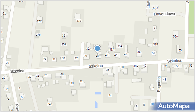 Rudziczka, Szkolna, 41, mapa Rudziczka