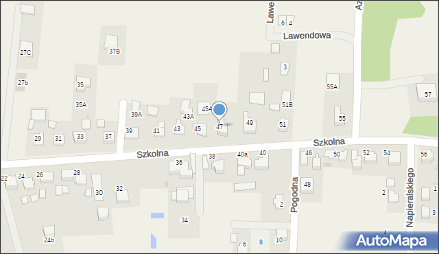 Rudziczka, Szkolna, 47, mapa Rudziczka