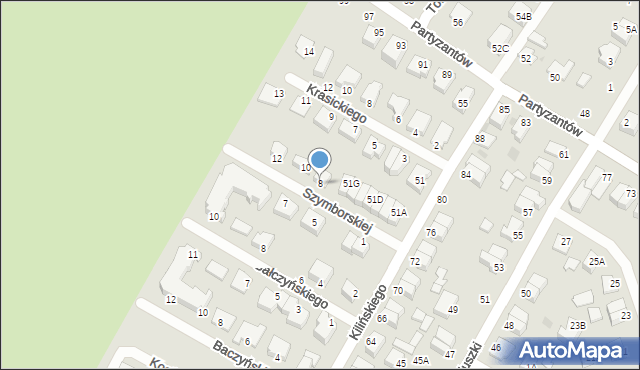Rumia, Szymborskiej Wisławy, 8, mapa Rumia