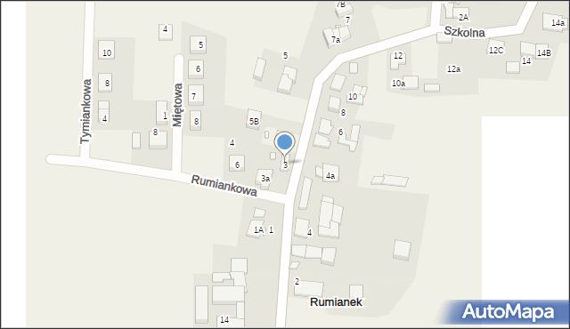 Rumianek, Szkolna, 3, mapa Rumianek