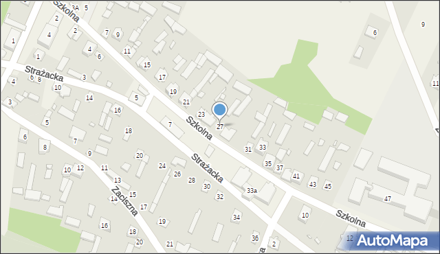 Rusinów, Szkolna, 27, mapa Rusinów