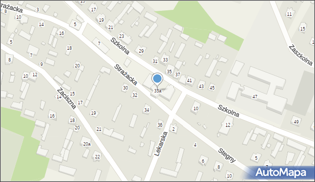Rusinów, Szkolna, 33a, mapa Rusinów