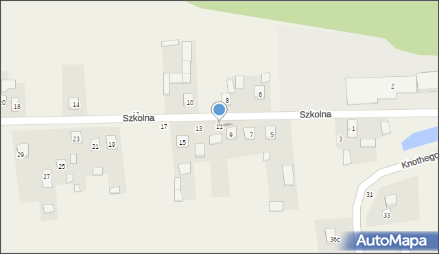 Ruszcza, Szkolna, 11, mapa Ruszcza