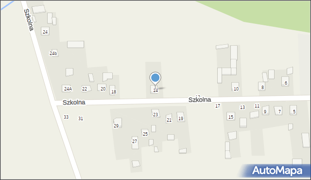 Ruszcza, Szkolna, 14, mapa Ruszcza