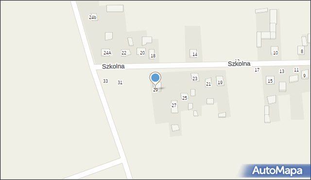 Ruszcza, Szkolna, 29, mapa Ruszcza