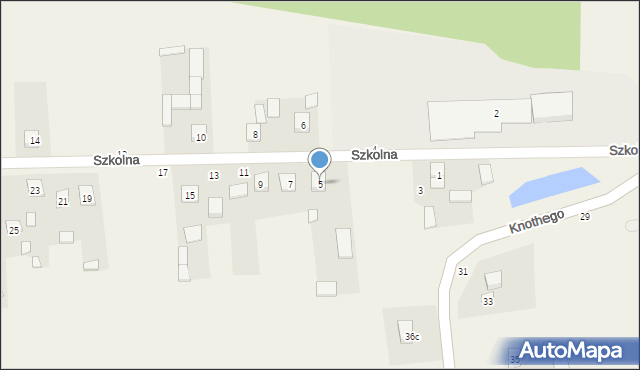 Ruszcza, Szkolna, 5, mapa Ruszcza