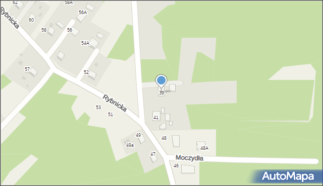 Rybnik, Szulika Józefa, 39, mapa Rybnika