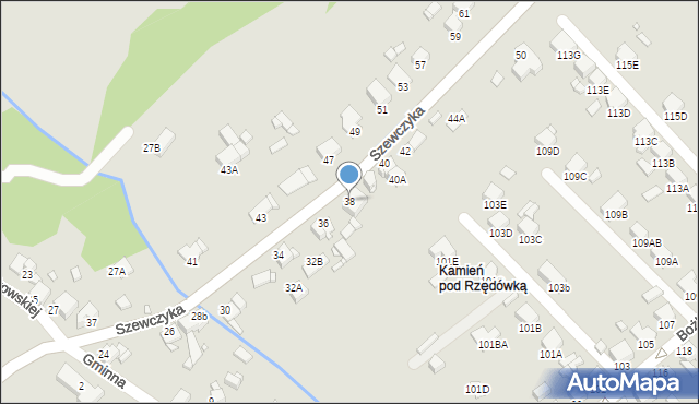 Rybnik, Szewczyka Alojzego, 38, mapa Rybnika