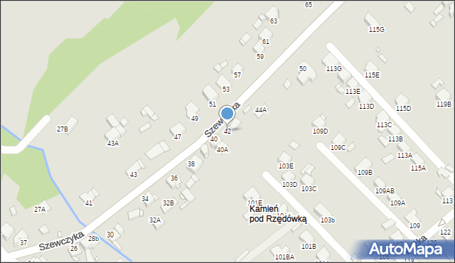 Rybnik, Szewczyka Alojzego, 42, mapa Rybnika