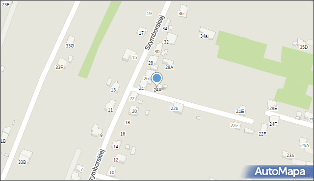 Rybnik, Szymborskiej Wisławy, 24A, mapa Rybnika