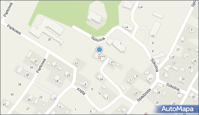 Ryczów, Szkolna, 11, mapa Ryczów