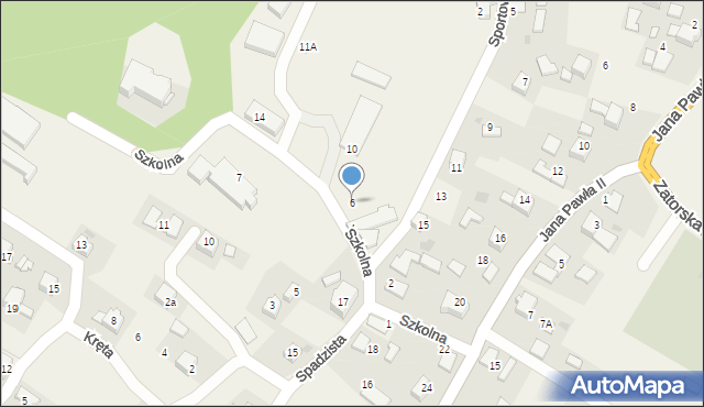 Ryczów, Szkolna, 6, mapa Ryczów