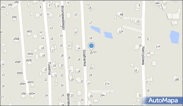 Rydułtowy, Szafranka Józefa, ks., 21, mapa Rydułtowy