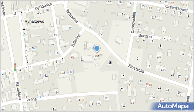 Rynarzewo, Szkolna, 10a, mapa Rynarzewo