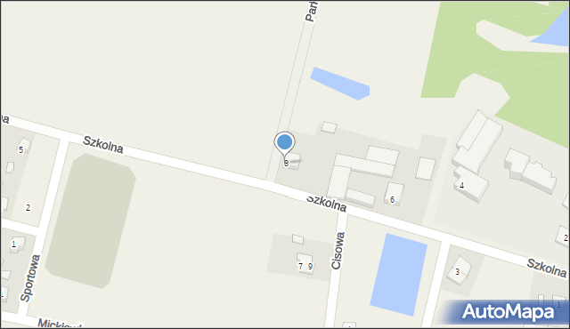 Ryńsk, Szkolna, 8, mapa Ryńsk