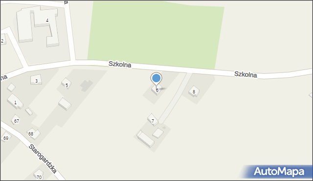 Rywałd, Szkolna, 6, mapa Rywałd