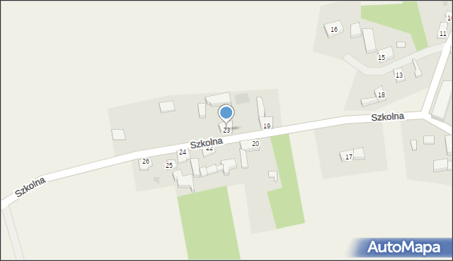 Rzeczyca, Szkolna, 23, mapa Rzeczyca
