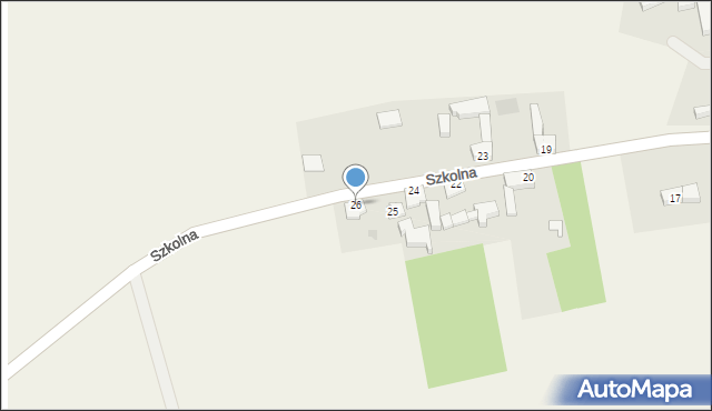 Rzeczyca, Szkolna, 26, mapa Rzeczyca