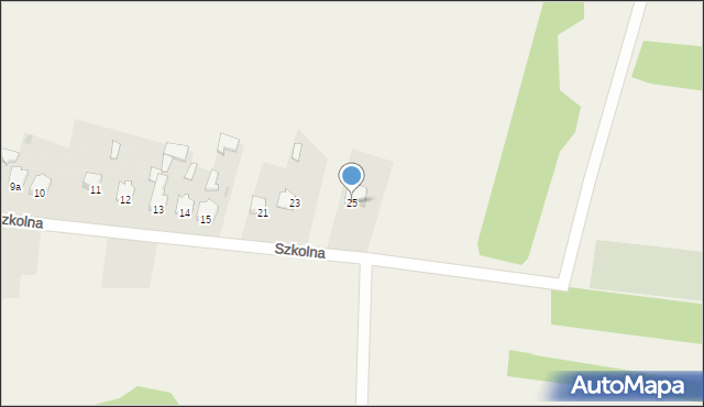 Rzerzęczyce, Szkolna, 25, mapa Rzerzęczyce