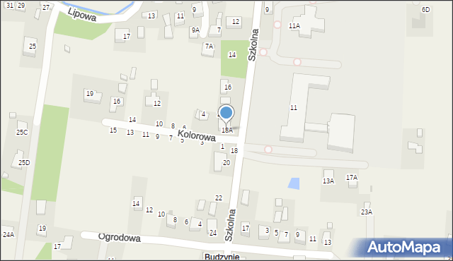 Rzezawa, Szkolna, 18A, mapa Rzezawa