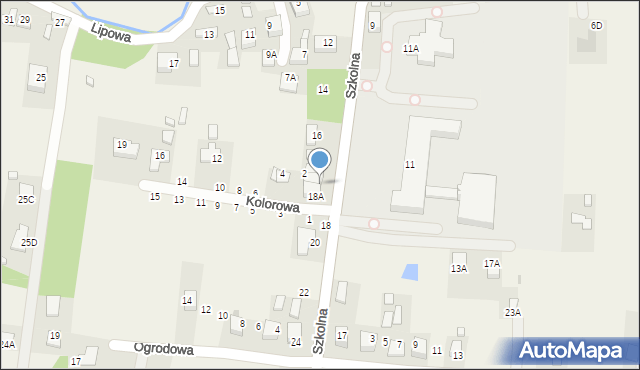 Rzezawa, Szkolna, 18B, mapa Rzezawa