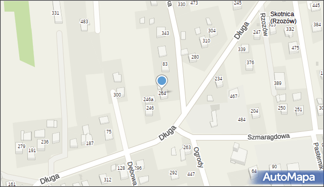 Rzozów, Szlachecka, 1, mapa Rzozów