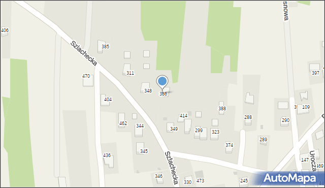 Rzozów, Szlachecka, 16, mapa Rzozów