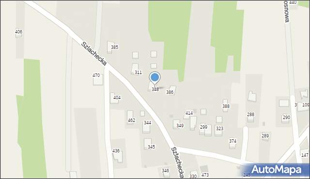 Rzozów, Szlachecka, 20, mapa Rzozów