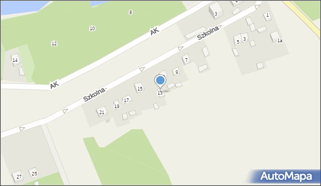 Rzuców, Szkolna, 13, mapa Rzuców