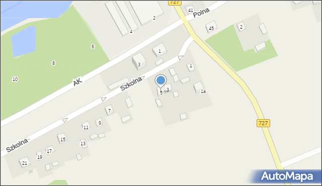 Rzuców, Szkolna, 5, mapa Rzuców