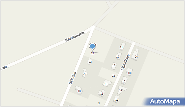 Sadków, Szkolna, 24, mapa Sadków