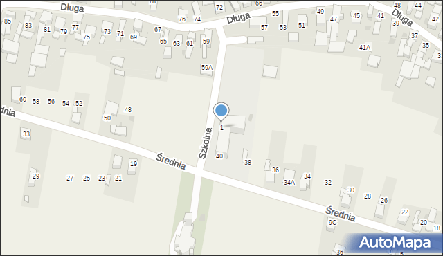 Samborowice, Szkolna, 1, mapa Samborowice