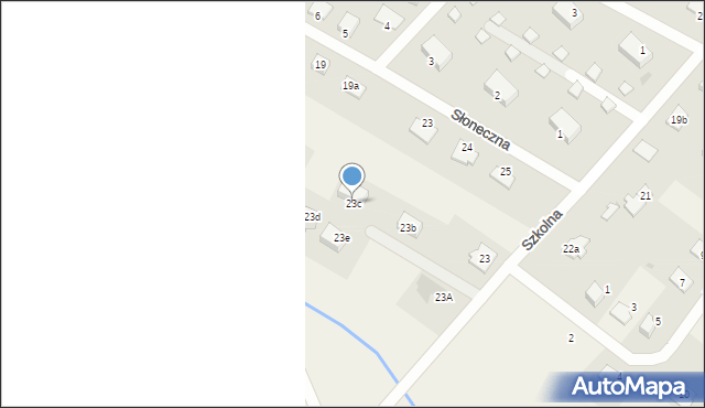 Samborowo, Szkolna, 23c, mapa Samborowo