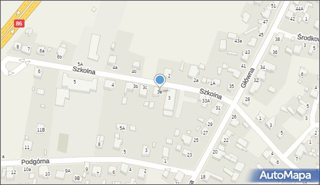 Sarnów, Szkolna, 3a, mapa Sarnów