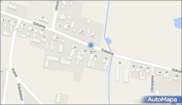 Sędzinko, Szkolna, 30, mapa Sędzinko