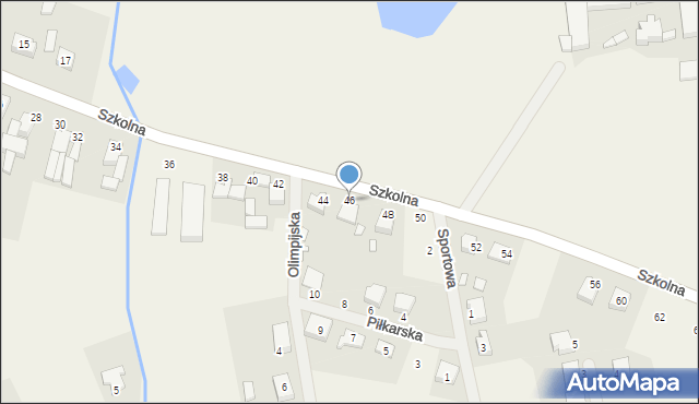Sędzinko, Szkolna, 46, mapa Sędzinko
