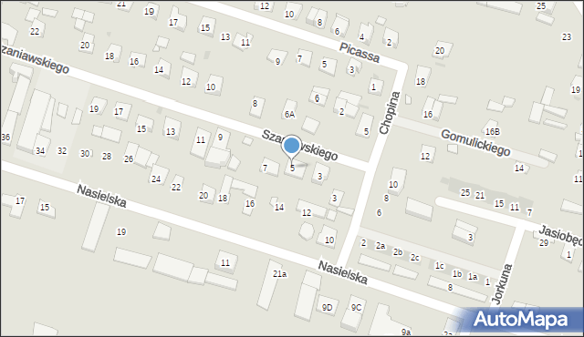 Serock, Szaniawskiego Jerzego, 5, mapa Serock