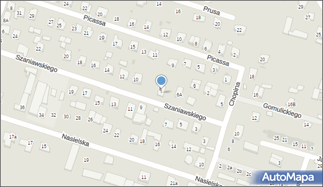 Serock, Szaniawskiego Jerzego, 8A, mapa Serock