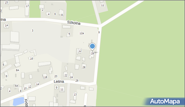 Seroczyn, Szkolna, 14, mapa Seroczyn