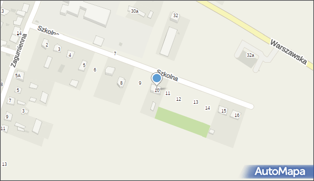 Serokomla, Szkolna, 10, mapa Serokomla