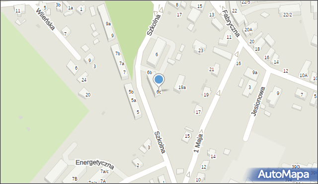 Siechnice, Szkolna, 6c, mapa Siechnice