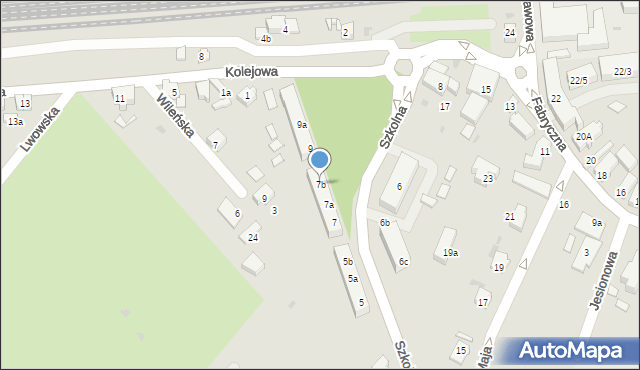 Siechnice, Szkolna, 7b, mapa Siechnice