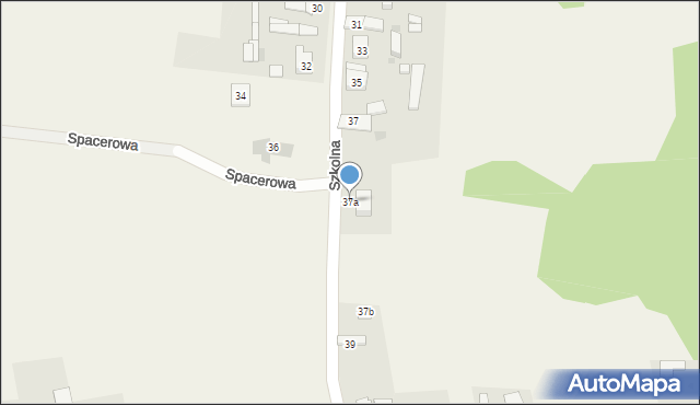 Siedlec, Szkolna, 37a, mapa Siedlec