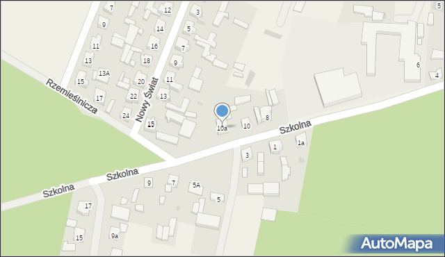 Siedlec, Szkolna, 10a, mapa Siedlec