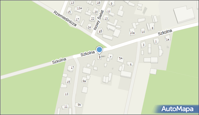 Siedlec, Szkolna, 9, mapa Siedlec