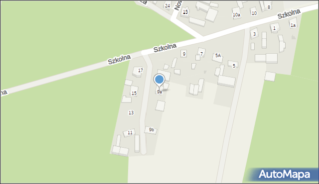 Siedlec, Szkolna, 9a, mapa Siedlec