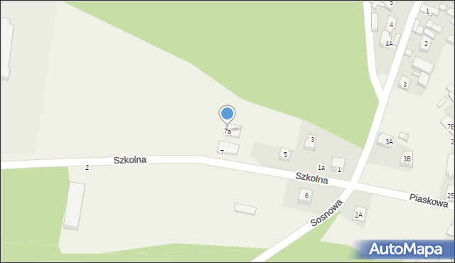 Siedlisko, Szkolna, 7a, mapa Siedlisko