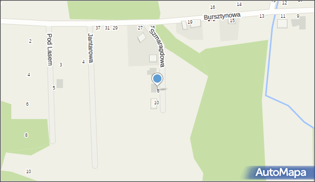 Siemianice, Szmaragdowa, 8, mapa Siemianice