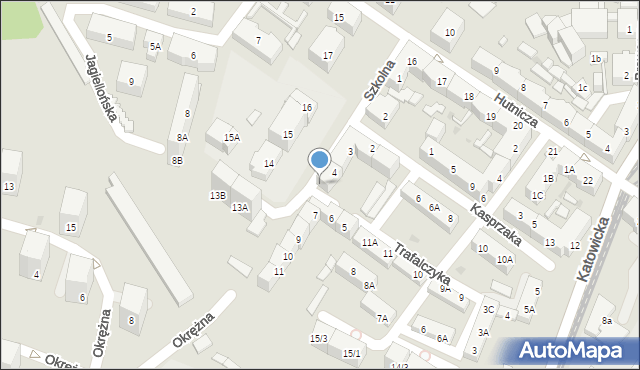 Siemianowice Śląskie, Szkolna, 84, mapa Siemianowice Śląskie