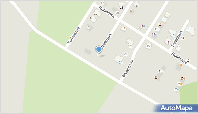 Siemianowice Śląskie, Szafirowa, 11, mapa Siemianowice Śląskie